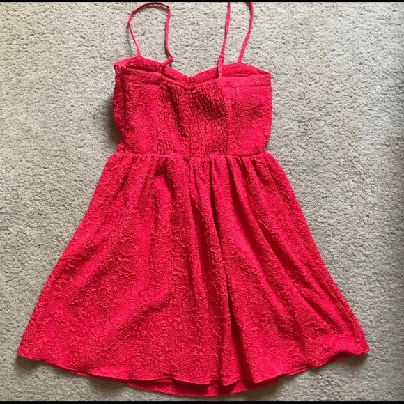 BAR III Coral Fit and Flare Dress - Picture 5 of 8